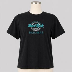 Vintage Embroidered Hard Rock Cafe Bahamas T-Shirt Single Stitch 90s Large